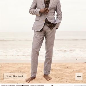 J. Crew men’s Ludlow slim-fit suit pants in grey
